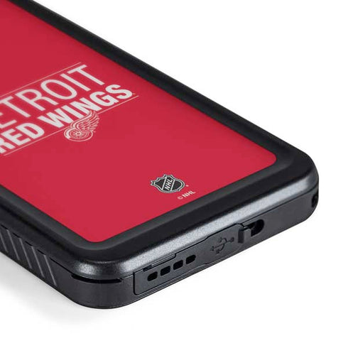 NHL Detroit Red Wings Lineup Galaxy S24 Waterproof Case