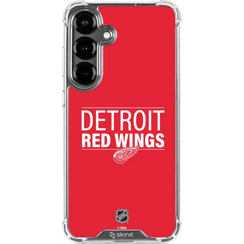NHL Detroit Red Wings Lineup Galaxy S26 Clear Case