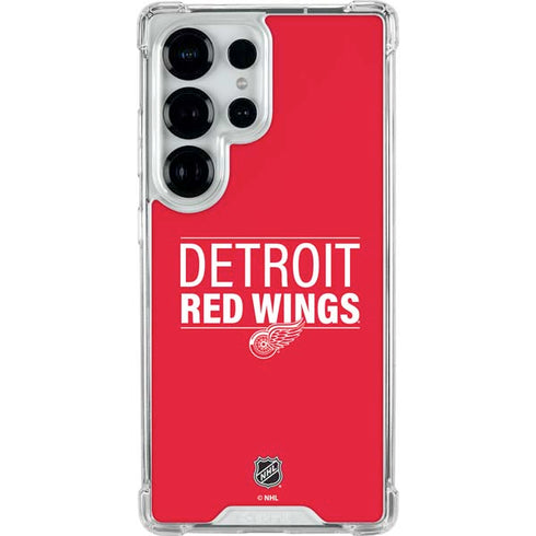 NHL Detroit Red Wings Lineup Galaxy S26 Ultra Clear Case