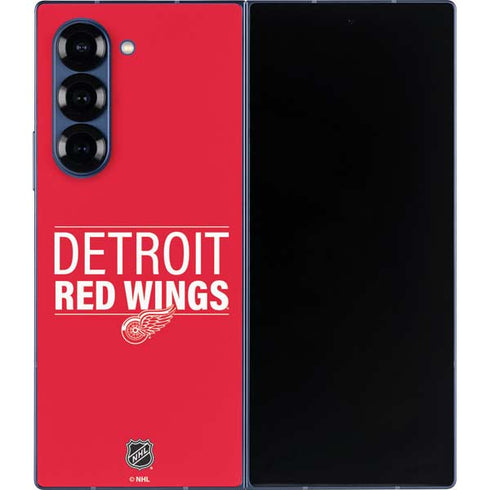 NHL Detroit Red Wings Lineup Galaxy Z Fold6 Skin