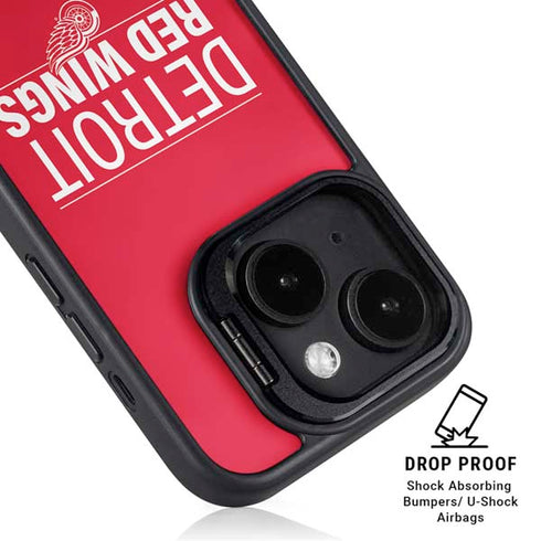 NHL Detroit Red Wings Lineup iPhone 15 Kickstand Case