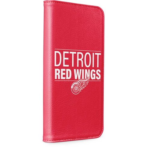 NHL Detroit Red Wings Lineup iPhone 15 Plus Folio Case