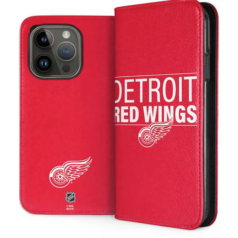 NHL Detroit Red Wings Lineup iPhone 15 Pro Folio Case