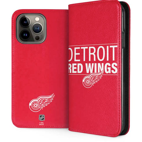 NHL Detroit Red Wings Lineup iPhone 15 Pro Max Folio Case