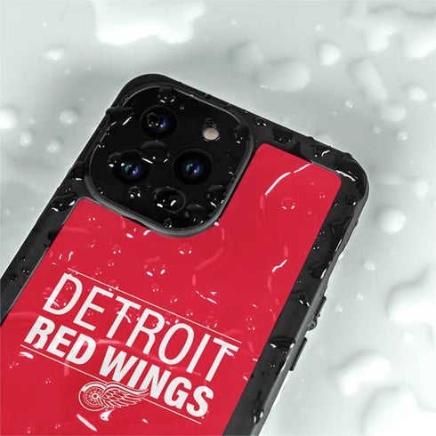 NHL Detroit Red Wings Lineup iPhone 15 Pro Waterproof Case