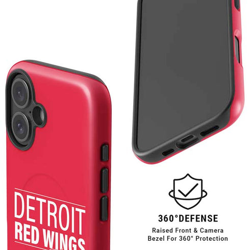 NHL Detroit Red Wings Lineup iPhone 16 Magsafe Impact Case