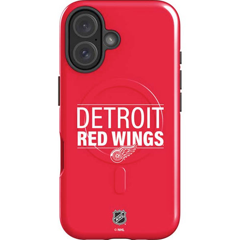 NHL Detroit Red Wings Lineup iPhone 16 Plus Magsafe Impact Case