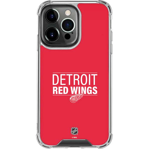 NHL Detroit Red Wings Lineup iPhone 16 Pro Clear Case