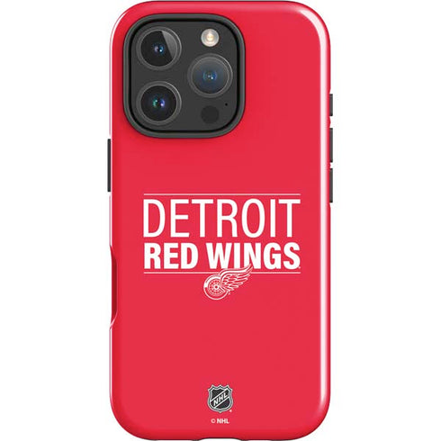NHL Detroit Red Wings Lineup iPhone 16 Pro Impact Case