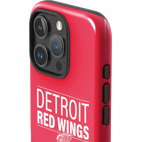 NHL Detroit Red Wings Lineup iPhone 16 Pro Impact Case