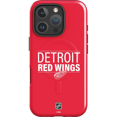 NHL Detroit Red Wings Lineup iPhone 16 Pro Magsafe Impact Case