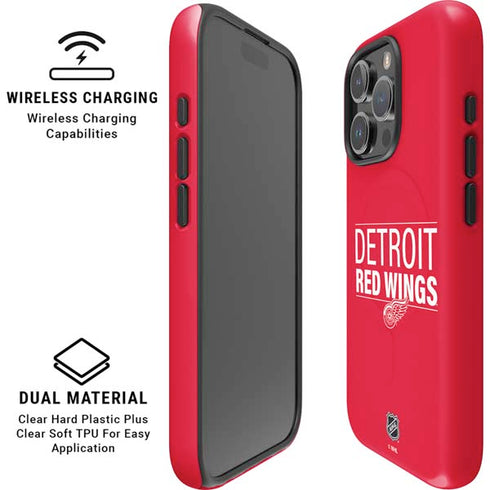 NHL Detroit Red Wings Lineup iPhone 16 Pro Magsafe Impact Case
