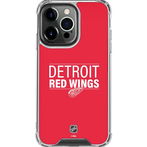 NHL Detroit Red Wings Lineup iPhone 16 Pro Max Clear Case