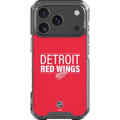 NHL Detroit Red Wings Lineup iPhone 18 Pro Clear Case