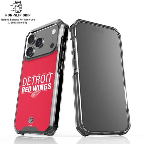 NHL Detroit Red Wings Lineup iPhone 18 Pro Clear Case