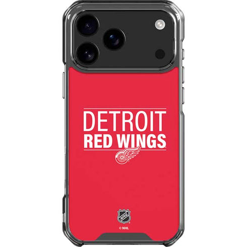 NHL Detroit Red Wings Lineup iPhone 18 Pro Max Clear Case