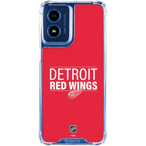 NHL Detroit Red Wings Lineup Moto G 5G (2024) Clear Case