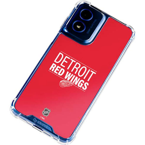 NHL Detroit Red Wings Lineup Moto G 5G (2024) Clear Case