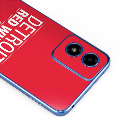 NHL Detroit Red Wings Lineup Moto G Play 4G (2024) Skin