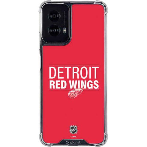 NHL Detroit Red Wings Lineup Moto G Power 5G (2024) Clear Case