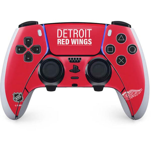 NHL Detroit Red Wings Lineup PS5 DualSense Edge Pro Controller Skin