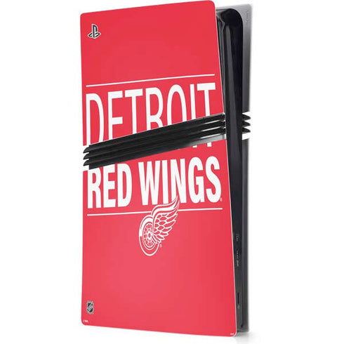 NHL Detroit Red Wings Lineup PS5 Pro Console Skin