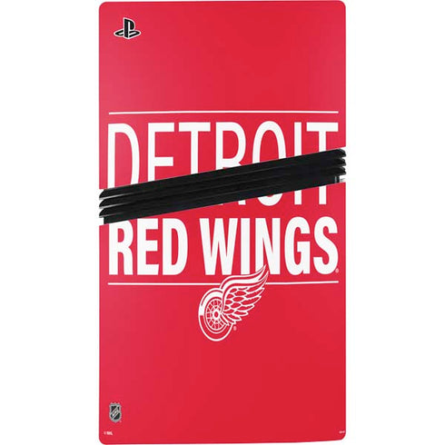 NHL Detroit Red Wings Lineup PS5 Pro Console Skin