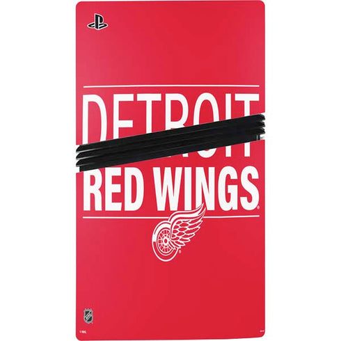 NHL Detroit Red Wings Lineup PS5 Pro Disk Bundle Skin