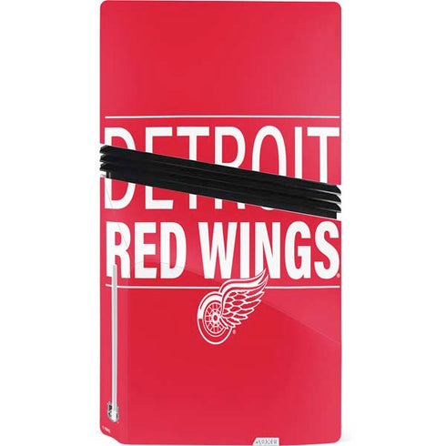 NHL Detroit Red Wings Lineup PS5 Pro Disk Console Skin