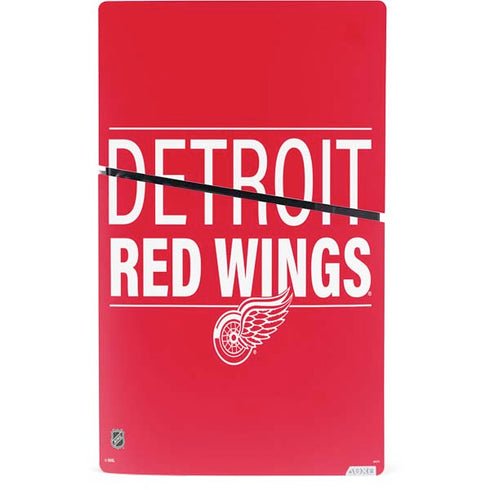 NHL Detroit Red Wings Lineup PS5 Slim Digital Edition Console Skin