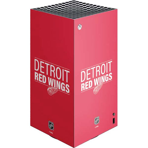 NHL Detroit Red Wings Lineup XBox Series X Digital Edition Console Skin