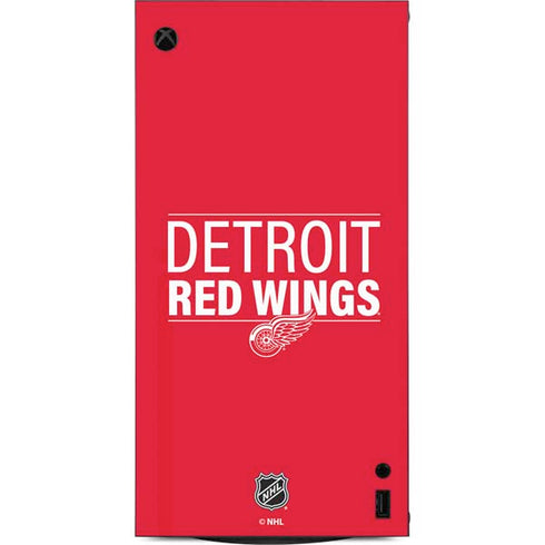 NHL Detroit Red Wings Lineup XBox Series X Digital Edition Console Skin