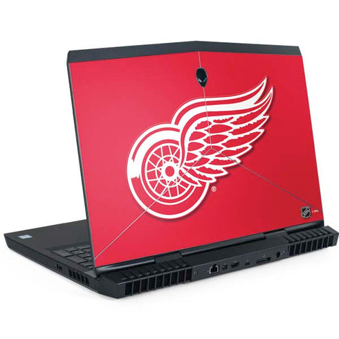 NHL Detroit Red Wings Solid Background Dell Alienware Skin