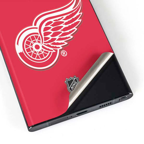 NHL Detroit Red Wings Solid Background Galaxy Skins