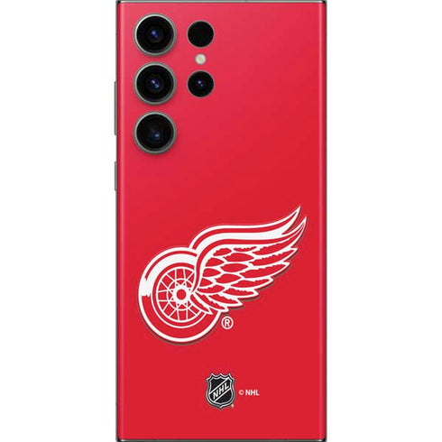NHL Detroit Red Wings Solid Background Galaxy Skins