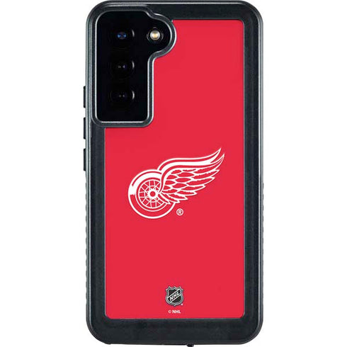 NHL Detroit Red Wings Solid Background Galaxy S24 Plus Waterproof Case
