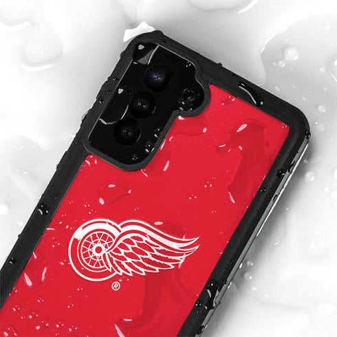 NHL Detroit Red Wings Solid Background Galaxy S24 Plus Waterproof Case