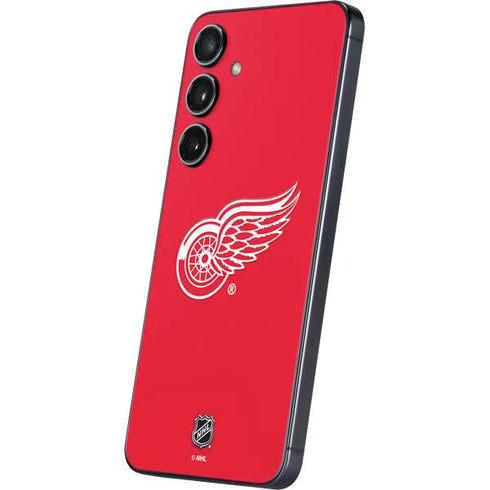 NHL Detroit Red Wings Solid Background Galaxy S25 Skin