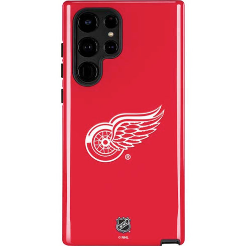 NHL Detroit Red Wings Solid Background Galaxy Cases