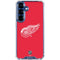 NHL Detroit Red Wings Solid Background Galaxy S25 Clear Case