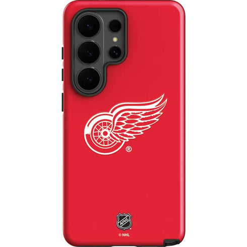 NHL Detroit Red Wings Solid Background Galaxy S26 Ultra Impact Case