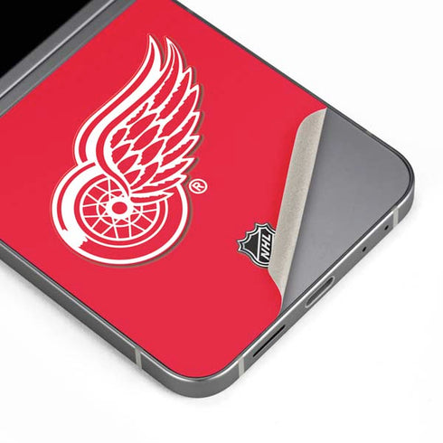 NHL Detroit Red Wings Solid Background Galaxy Z Flip6 Skin