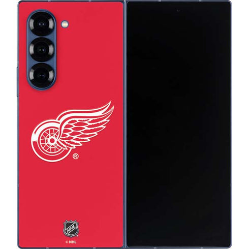 NHL Detroit Red Wings Solid Background Galaxy Z Fold6 Skin