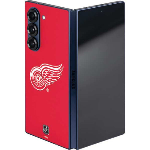 NHL Detroit Red Wings Solid Background Galaxy Z Fold6 Skin