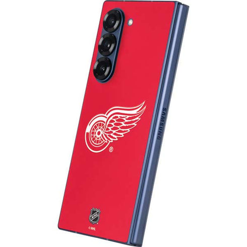 NHL Detroit Red Wings Solid Background Galaxy Z Fold6 Skin