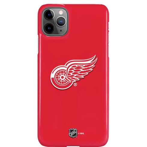 NHL Detroit Red Wings Solid Background iPhone Cases