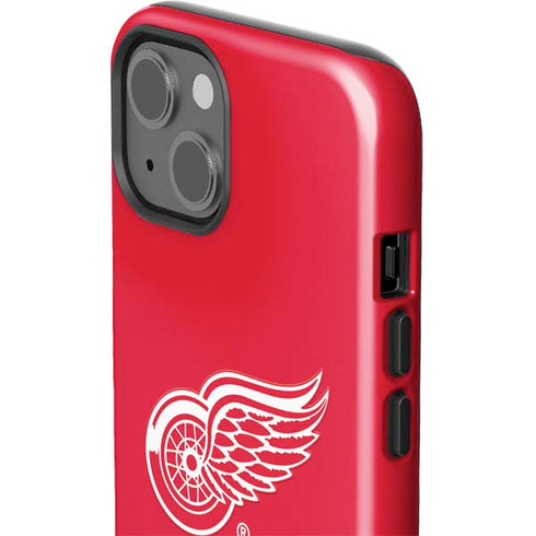 NHL Detroit Red Wings Solid Background iPhone 15 Impact Case