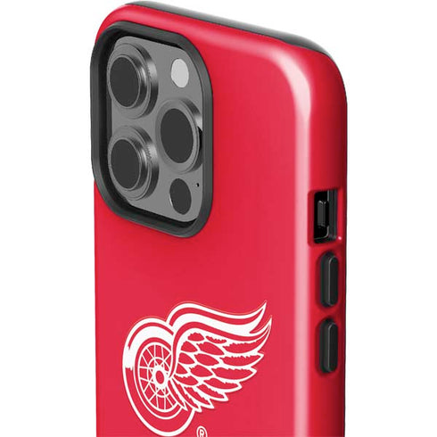 NHL Detroit Red Wings Solid Background iPhone 15 Pro Impact Case
