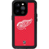 NHL Detroit Red Wings Solid Background iPhone 15 Pro Waterproof Case