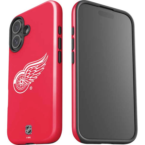 NHL Detroit Red Wings Solid Background iPhone 16 Impact Case